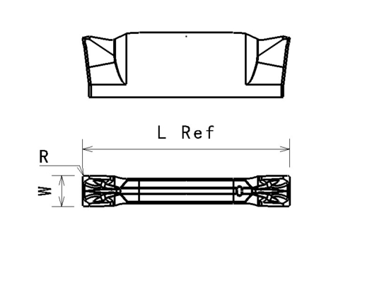 CT5025 CT5035 Carbide Grooving Insert For Stainless Steel